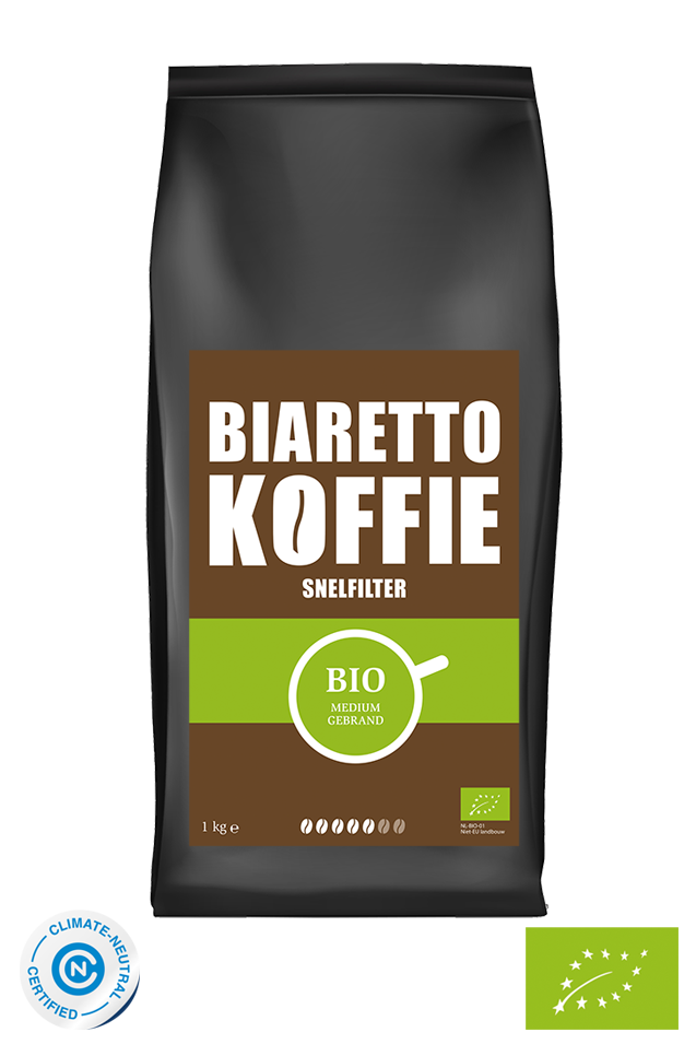 KOFFIE BIARETTO SNELFILTERMALING BIOLOGISCH